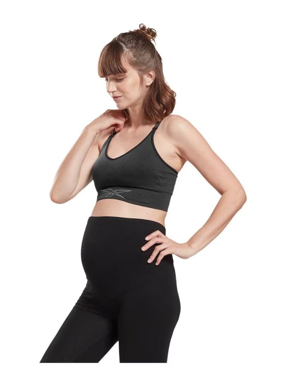 Reebok Nursing Sports Bra With Removable Pads Black Size Small (S)